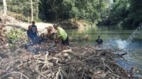 Warga Tadangpalie Gotong Royong Bersihkan Bawah Jembatan Gantung Warga Tadangpalie Gotong Royong Bersihkan Bawah Jembatan Gantung
