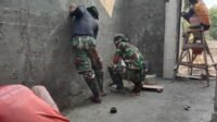 Warga Parangjoro dan Satgas TMMD Selesaikan Tahap Pondasi MCK Masjid Warga Parangjoro dan Satgas TMMD Selesaikan Tahap Pondasi MCK Masjid
