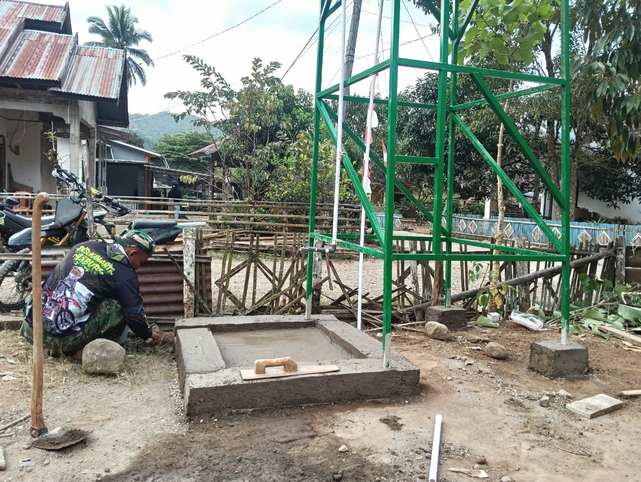 Dudukan Tower Air Dibangun di Patukku untuk Menopang Distribusi