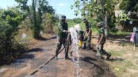 Pembangunan Jalan TMMD di Tamban Bangun Capai 1.155 Meter, Warga Diharapkan Lebih Mudah Akses