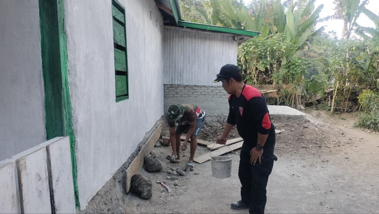 Pondasi Diperkuat, Satgas TMMD Rampungkan Perapian Rumah di Pattuku