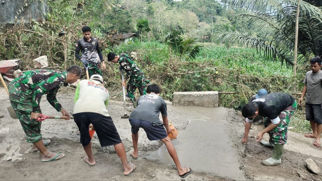 Gotong Royong Terbit Saat Dekker Titik 5 Direhabilitasi oleh TMMD