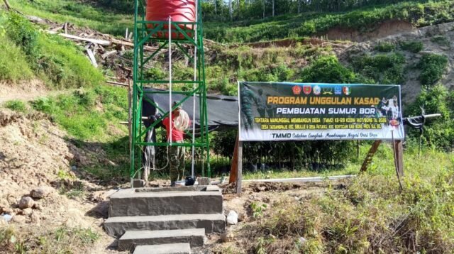 Sumur Bor di Pattuku Dilengkapi Listrik oleh Satgas TMMD ke-129 Kodim 1407/Bone