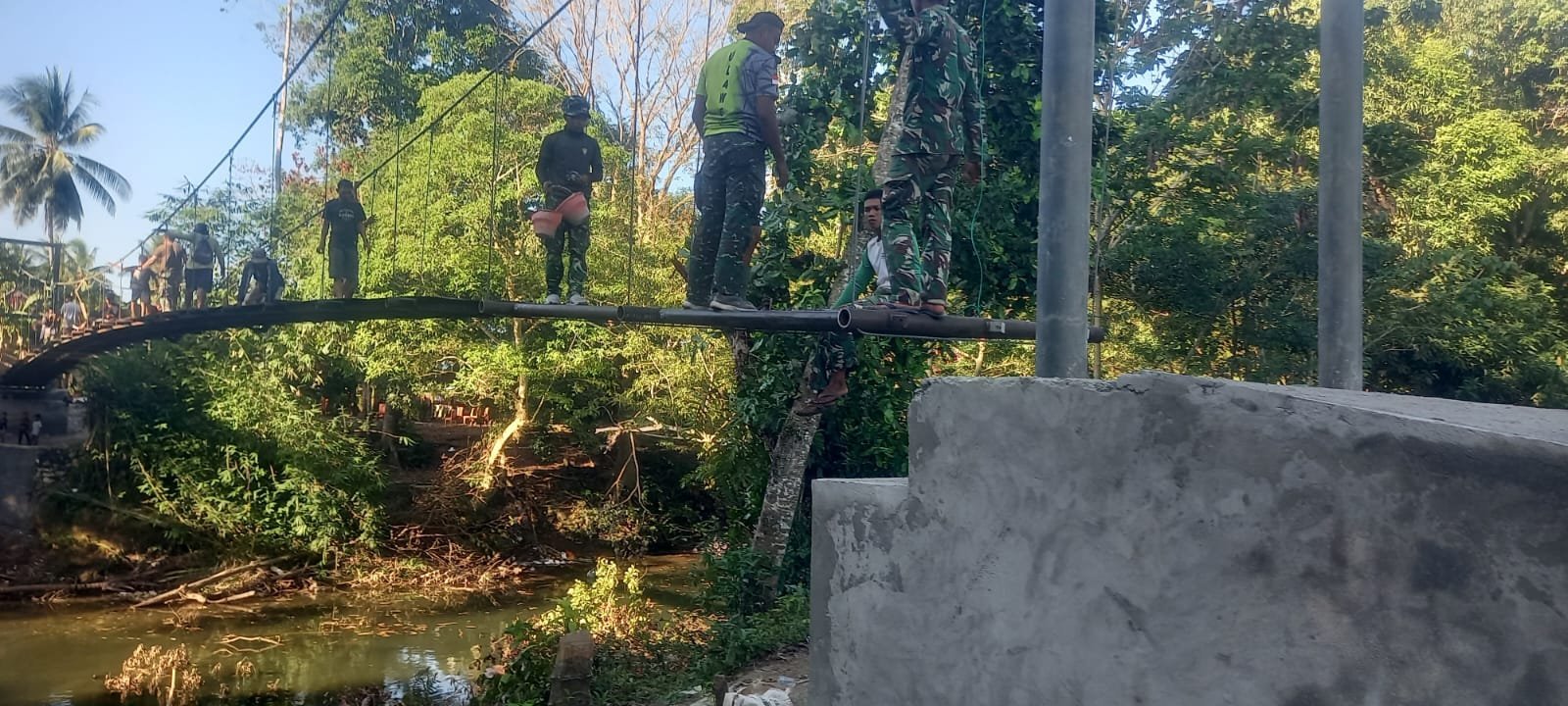 Jembatan Gantung di Tadang Palie Dibenahi, Akses Desa Diprioritaskan