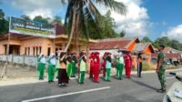 TMMD Ke-129 di Sibulue Sisipkan Latihan Baris-Berbaris untuk Bentuk Karakter Anak