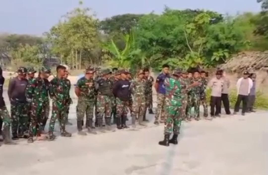 Ritme Kerja Apel Pagi Dorong Penyelesaian Sasaran TMMD di Parangjoro