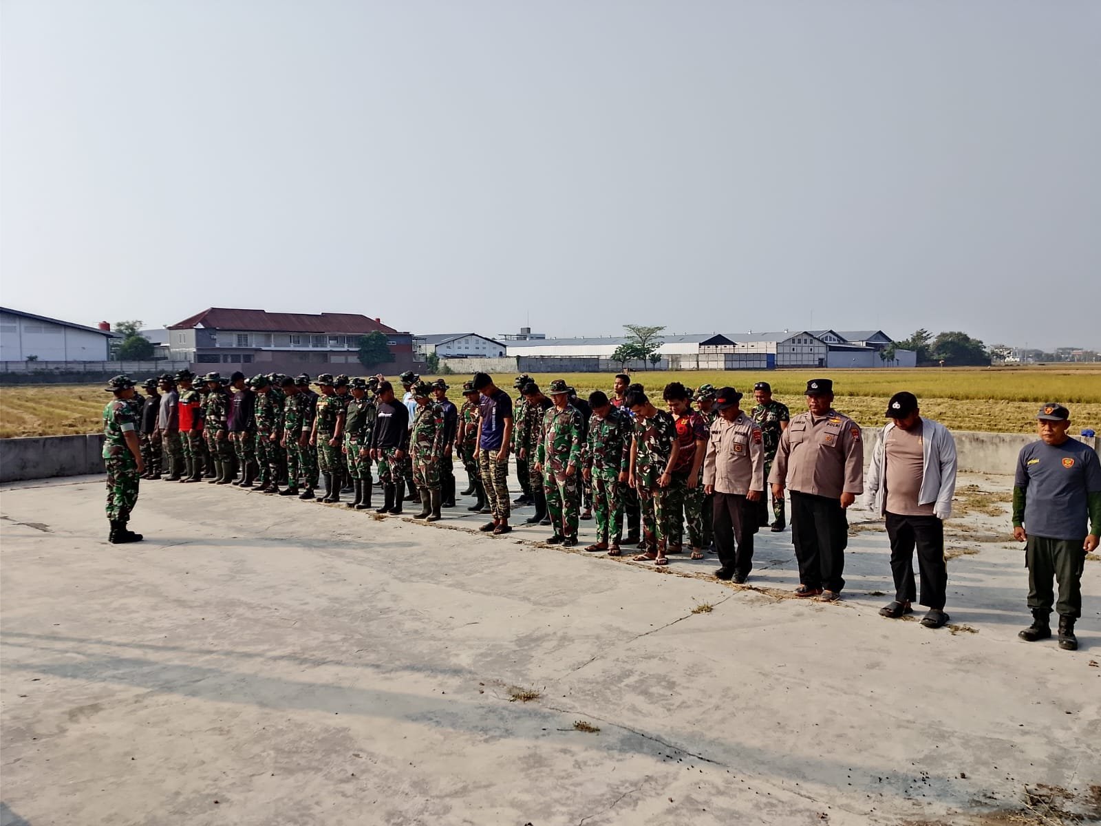 Apel Pagi, Langkah Awal Satgas TMMD Reguler ke-129 dalam Pengerjaan Sasaran Fisik Parangjoro