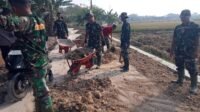 Pagi-Pagi Warga Parangjoro dan Prajurit Sudah Bergerak Untuk TMMD Ke-129