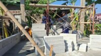 Pondasi Dicor, Poskampling Parangjoro Mulai Menjadi Nyata