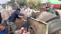 Walau Cuaca Sulit, Pembangunan TMMD di Parangjoro Berjalan Konsisten Walau Cuaca Sulit, Pembangunan TMMD di Parangjoro Berjalan Konsisten