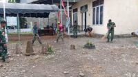 Halaman Posko TMMD di Sarah Raya Dibersihkan, Persiapan Lokasi Pendukung TMMD Halaman Posko TMMD di Sarah Raya Dibersihkan, Persiapan Lokasi Pendukung TMMD