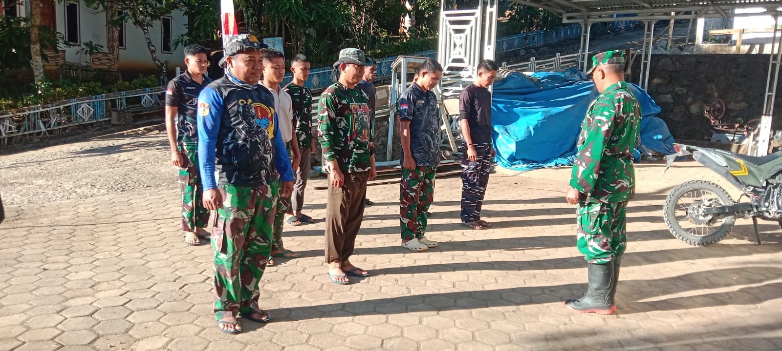Ritual Apel Pagi Jadi Pengawal Aktivitas Satgas TMMD ke-129 di Bone