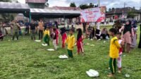 Lomba Balap Karung Meriahkan HUT RI ke-81 di Lapangan Desa Sarah Raya
