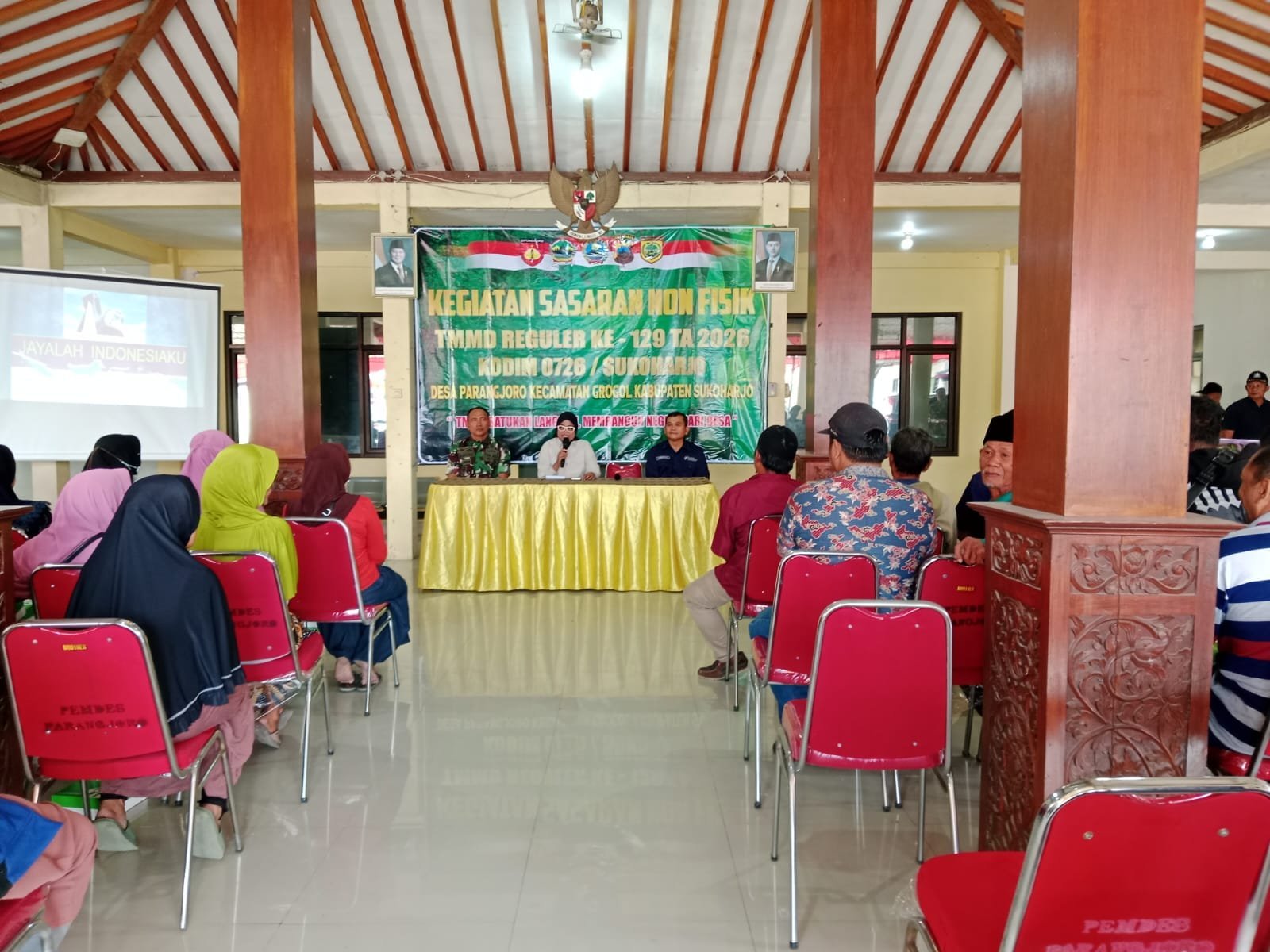 Mayor Inf Suroso Beri Wawasan Kebangsaan di Balai Desa Parangjoro