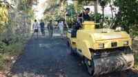 93 Persen Jalan Tamban Bangun Selesai, Pemadatan Dilakukan dengan Alat Berat