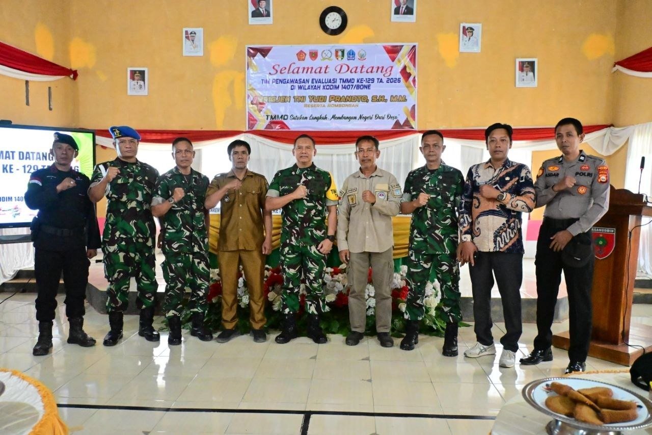 Sterad Tuntut Mutu dan Keamanan Pekerjaan di TMMD ke-129 Bontocani