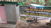 MCK di Pasar Dusun Pattuku Hampir Tuntas, Pintu Merah Muda Jadi Penanda Pekerjaan TMMD