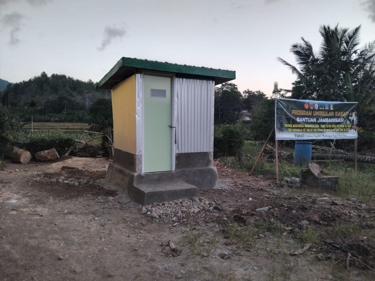TMMD Ke-129: MCK Titik 1 di Langi Selesai dan Siap Digunakan Warga