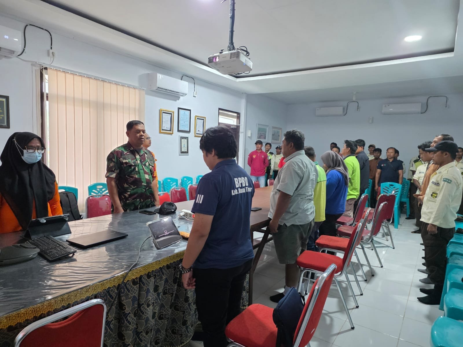 Simulasi Penanggulangan Karhutla di PSB Bengalon: Babinsa dan BPBD Hadir