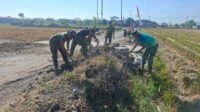 TMMD Ke-129 Rapikan Bahu Jalan Pasca Pemasangan Gorong-Gorong di Sukoharjo