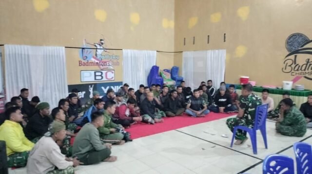 Apel Malam Jadi Mekanisme Pemantauan Personel Satgas TMMD di Bontocani