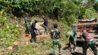 Peningkatan Jalan Pattuku Dilengkapi Prasasti, Satgas TMMD 1407/Bone Terlibat