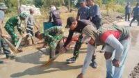 Warga-Parajurit Kerja Bersama Selesaikan Sentuhan Akhir Jalan Parangjoro