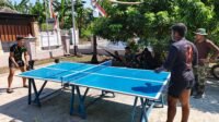Bermain Tenis Meja di Posko, Satgas TMMD Jaga Kebugaran dan Kekompakan Bermain Tenis Meja di Posko, Satgas TMMD Jaga Kebugaran dan Kekompakan