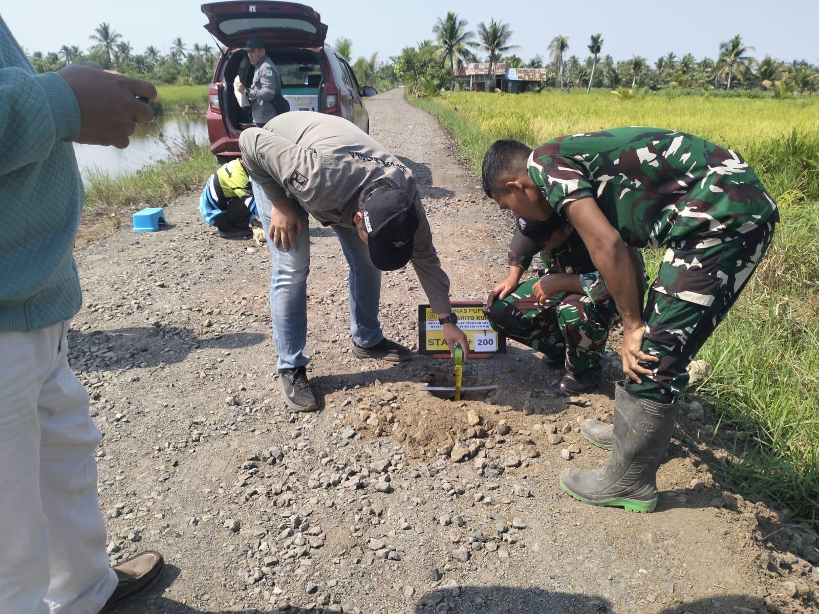 Pemeriksaan Terukur: Lebar 360 cm dan Kepadatan Memadai di Jalan Tamban Bangun