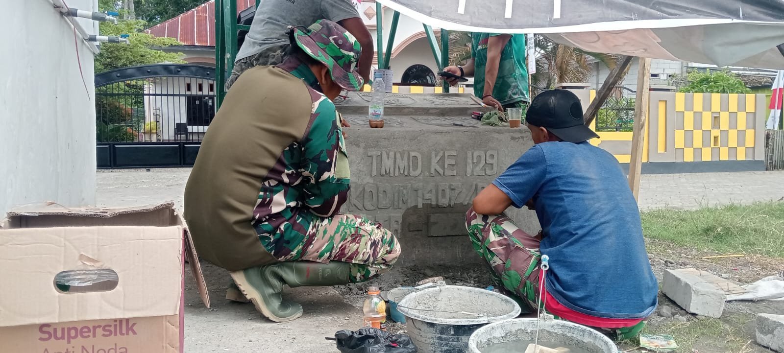 Penanda Baru: Prasasti Tunjuk Jambi TMMD ke-129 di Maroanging