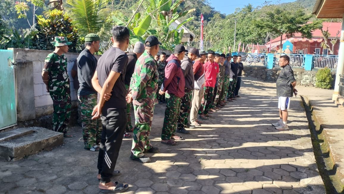 Sinkronisasi Tim Lewat Apel Pagi di TMMD Bontocani