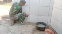 Perhatian pada Drainase, TMMD Benahi Wudhu Masjid Parangjoro