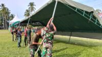 Jelang Penutupan TMMD Ke-129, Sarah Raya Rapikan Lapangan dan Cat Gerbang Masjid Jelang Penutupan TMMD Ke-129, Sarah Raya Rapikan Lapangan dan Cat Gerbang Masjid