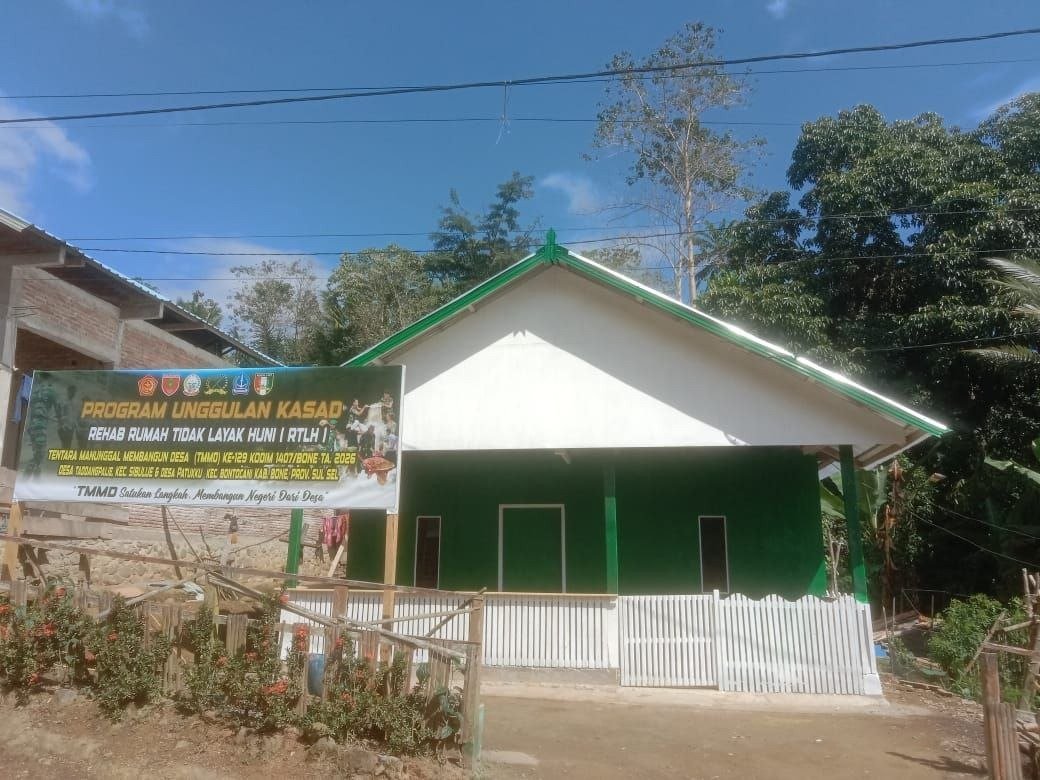 Renovasi 7 Rumah Tak Layak Huni di Bone Rampung Tepat Target