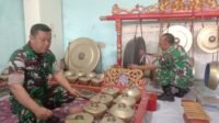 Jelang Penutupan, Satgas TMMD 0726/Sukoharjo Uji Coba Gamelan di Lapangan