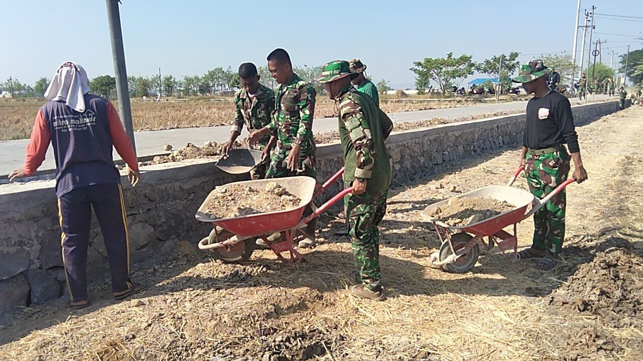Konstruksi Talud TMMD di Parangjoro Dirancang untuk Ketahanan Jalan