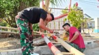 Satgas Rapikan Balai Desa Parangjoro Jelang Penutupan TMMD Satgas Rapikan Balai Desa Parangjoro Jelang Penutupan TMMD