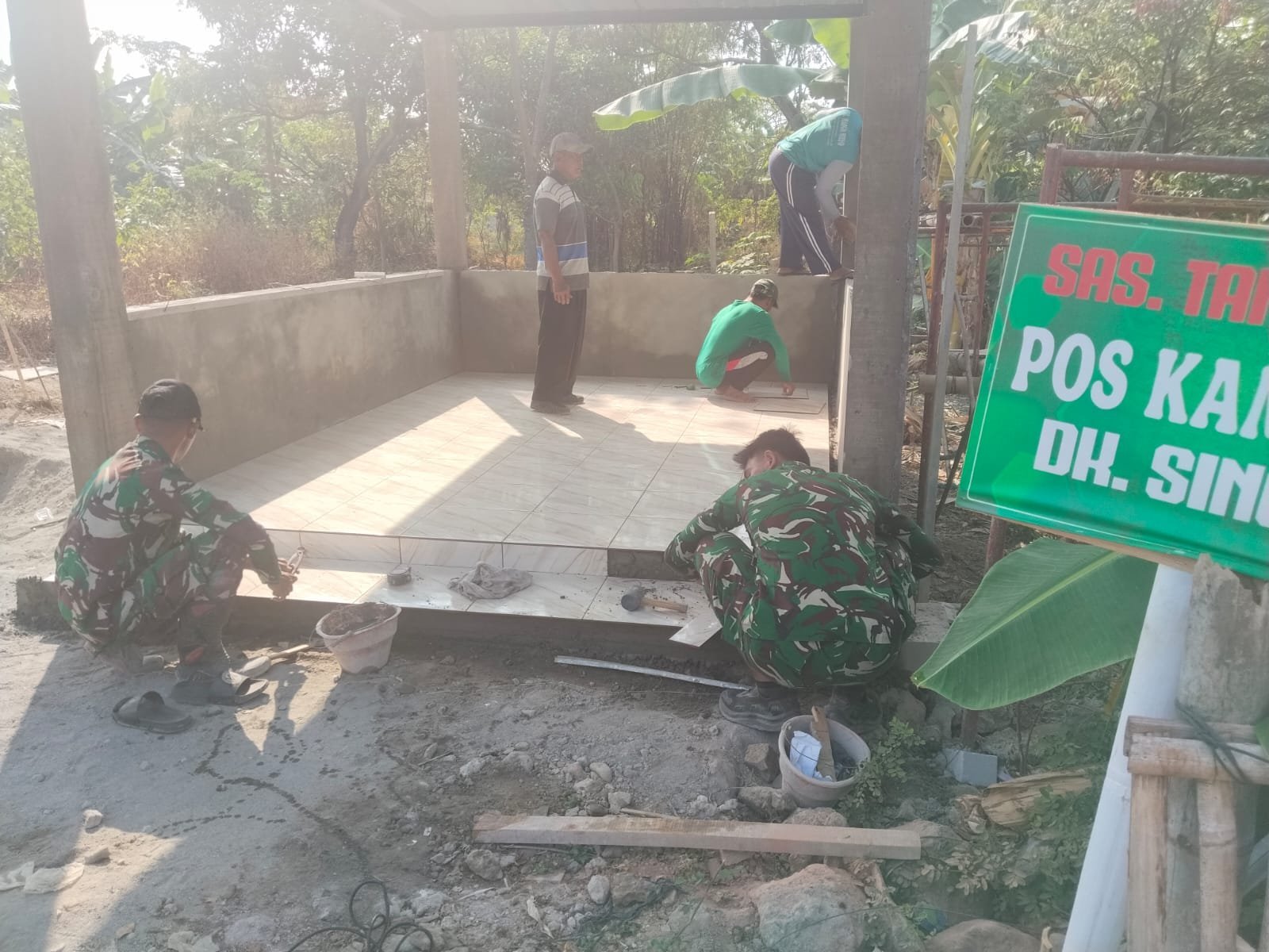 TMMD Reguler ke-129: Pos Ronda Parangjoro Dijadikan Titik Siaga Komunitas