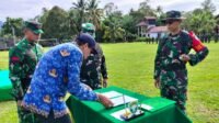 Komandan Kodim Serahkan Naskah Hasil TMMD Ke-129 ke Pemkab Aceh Jaya
