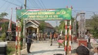 Pemotongan Pita Tandai Resmikan Jalan Beton TMMD 129 di Parangjoro