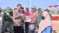 Penutupan TMMD ke-129: Sembako dan Bibit Dibagikan di Sukoharjo