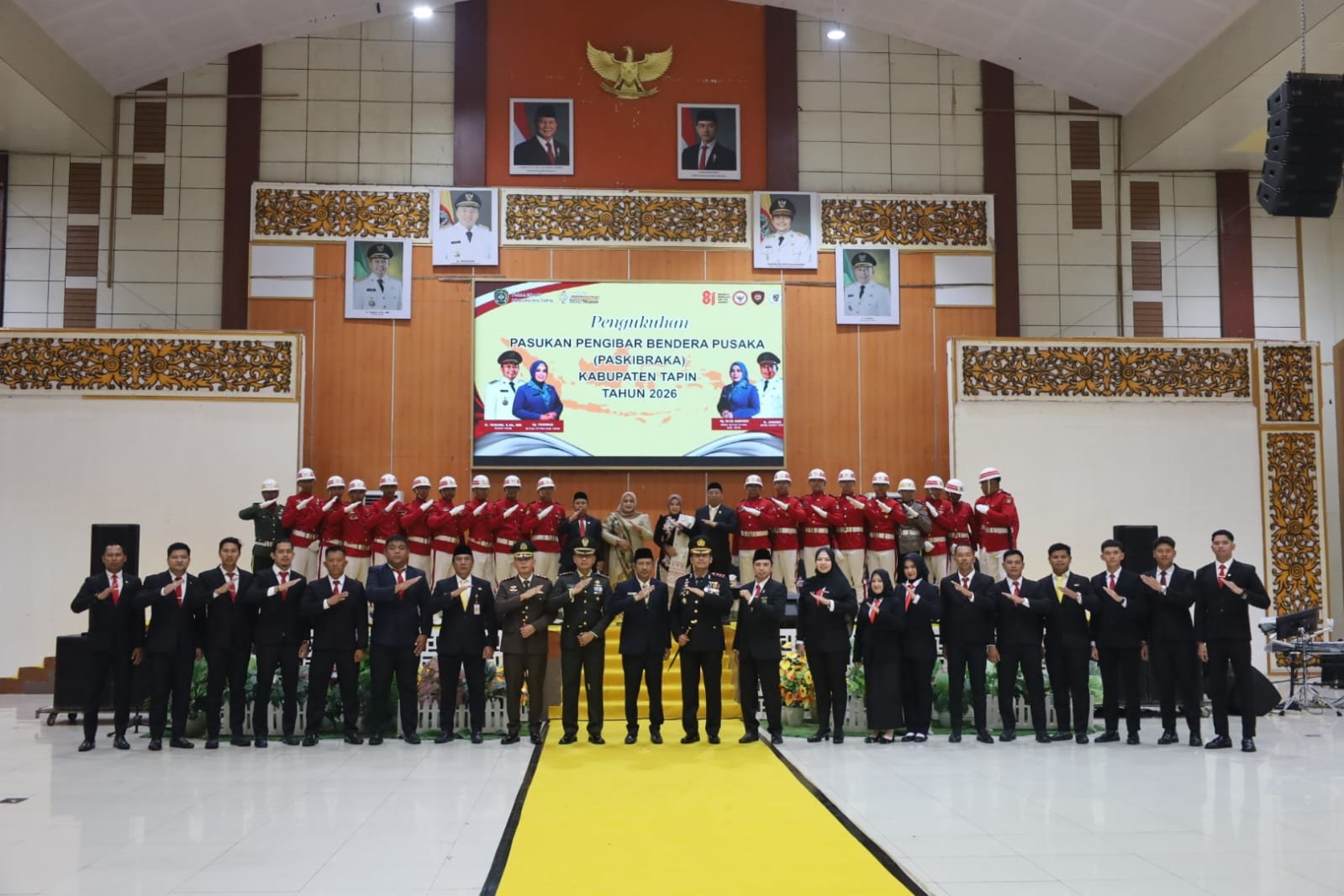 Dandim 1010/Tapin Hadiri Pengukuhan Paskibraka Kabupaten Tapin 2026, Siap Sukseskan Upacara HUT ke-81 RI