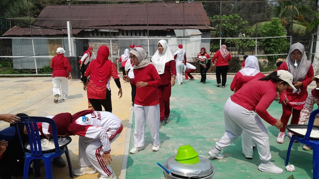Semarak HUT ke-81 RI, Warga Asrama Kodim 1001/HSU-BLG Gelar Perlombaan