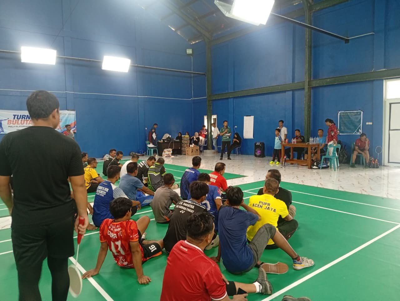 Dandim 0114/Aceh Jaya Hadiri Pembukaan Turnamen Badminton Piala KNPI Cup