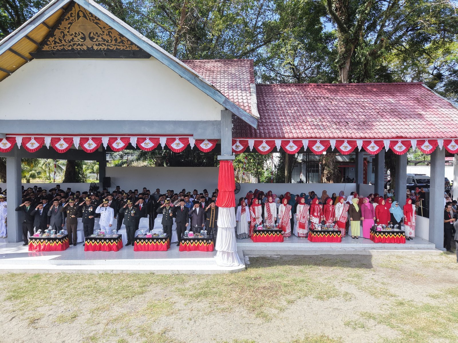 Danrem 012/Teuku Umar Hadiri Upacara HUT RI ke-81 dan Sambangi RSUD Cut Nyak Dhien