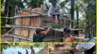 Gotong Royong di Cibubukan: TNI dan Warga Rawat Abutmen Jembatan Perintis Gotong Royong di Cibubukan: TNI dan Warga Rawat Abutmen Jembatan Perintis