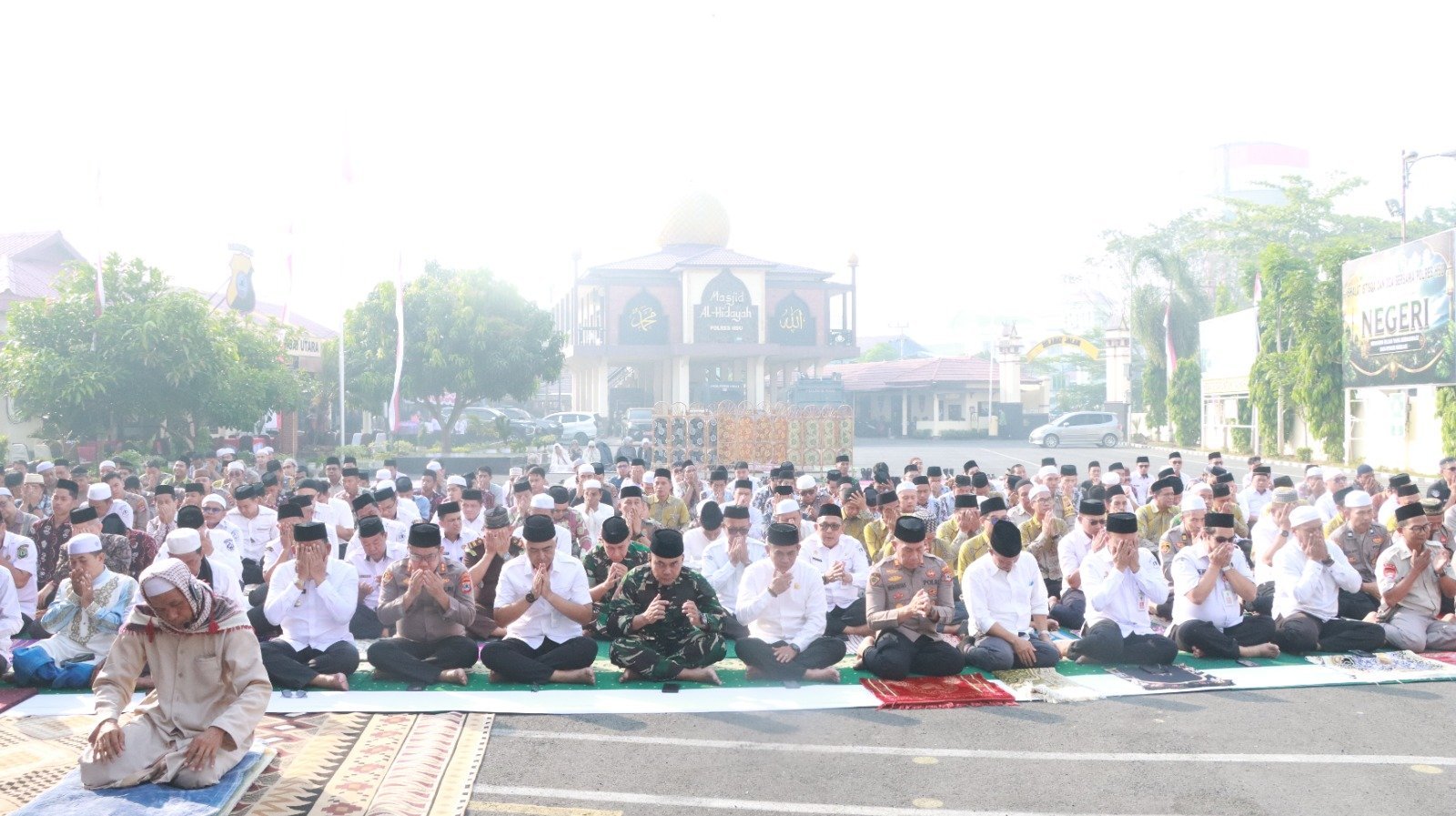 Dandim 1001/HSU Turut Sholat Istisqa Bersama FKPD dan Polres HSU