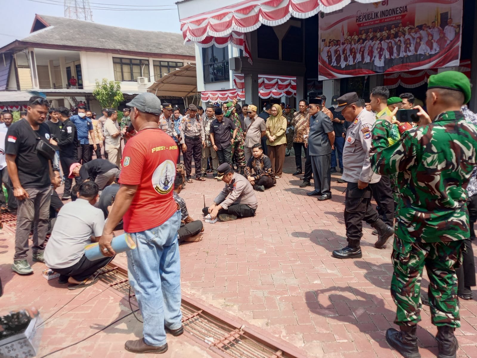 Amankan Aksi PBST, Kodim 1001/HSU-BLG Pastikan Aspirasi Disampaikan Tertib