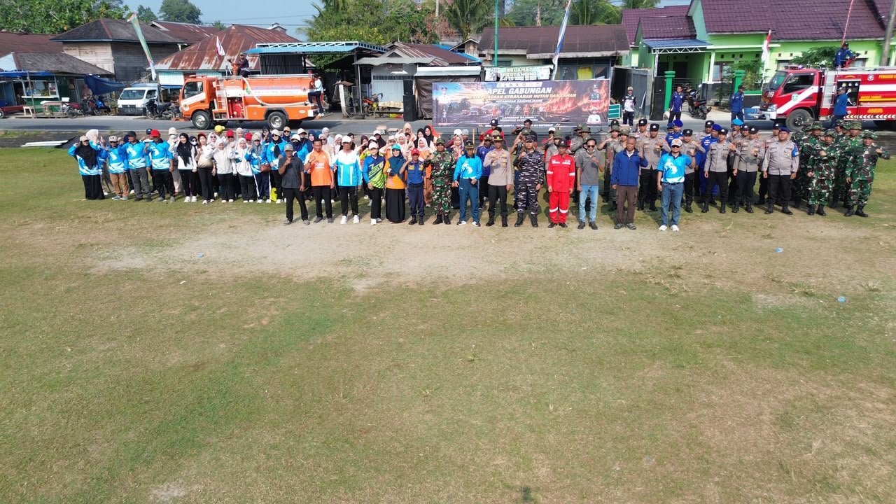 Sangkulirang Gelar Apel Gabungan untuk Tingkatkan Sinergi Antisipasi Karhutla