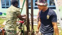 Program Karya Bakti TNI AD: Pengeboran Sumur di SD Inpres Semangga 1 Dimulai